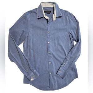 Zara Men Slim Fit Men’s Medium Blue Dress Shirt